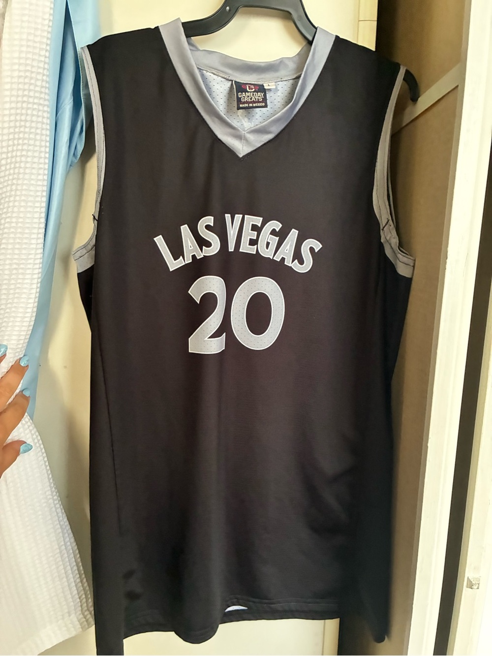 Las Vegas Aces Kate Martin 20 Youth Black Basketball Jersey with Silver Trim